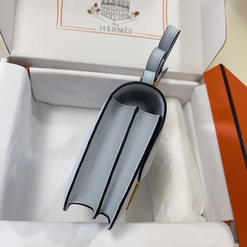 Alternative view of Hermes Constance Pale Blue Crossbody Bag