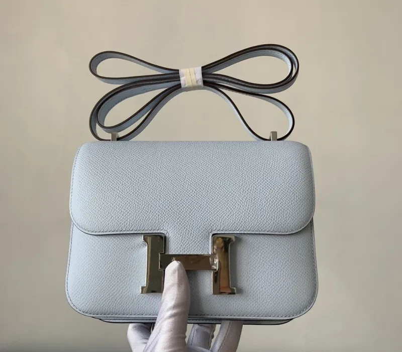 Hermes Constance Pale Blue Shoulder Bag 131 - Image 6