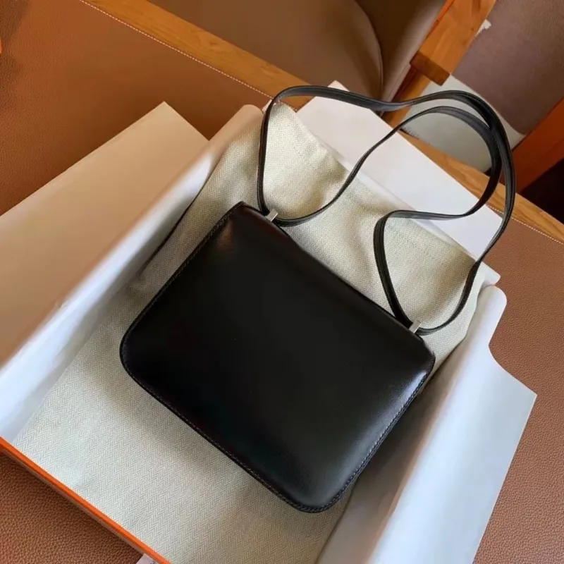 Alternative view of Hermes Constance Black Leather Shoulder Bag 132