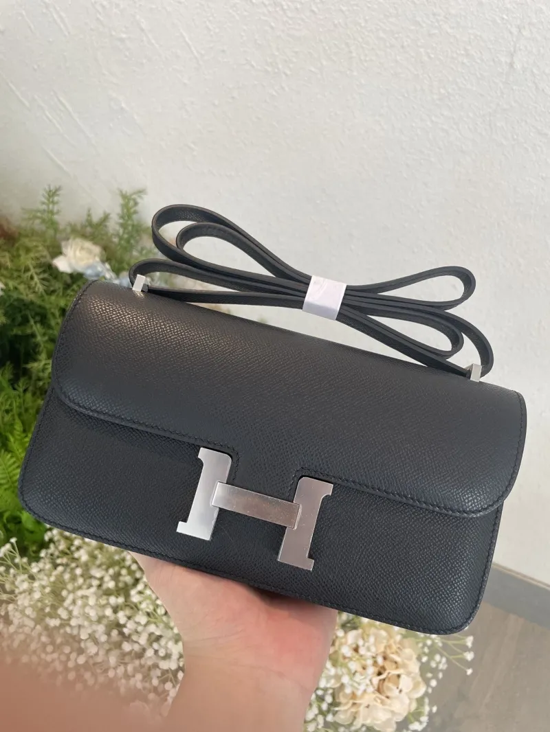 Hermes Black Constance Crossbody Bag