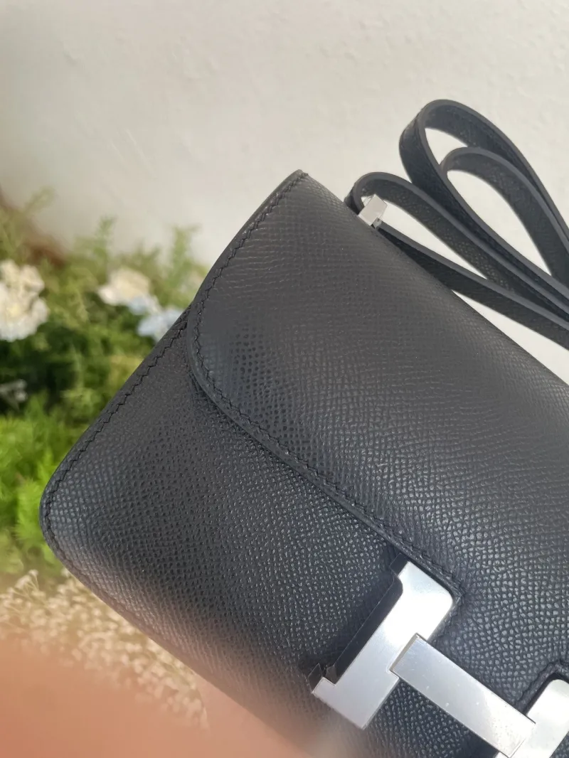 Alternative view of Hermes Black Constance Crossbody Bag