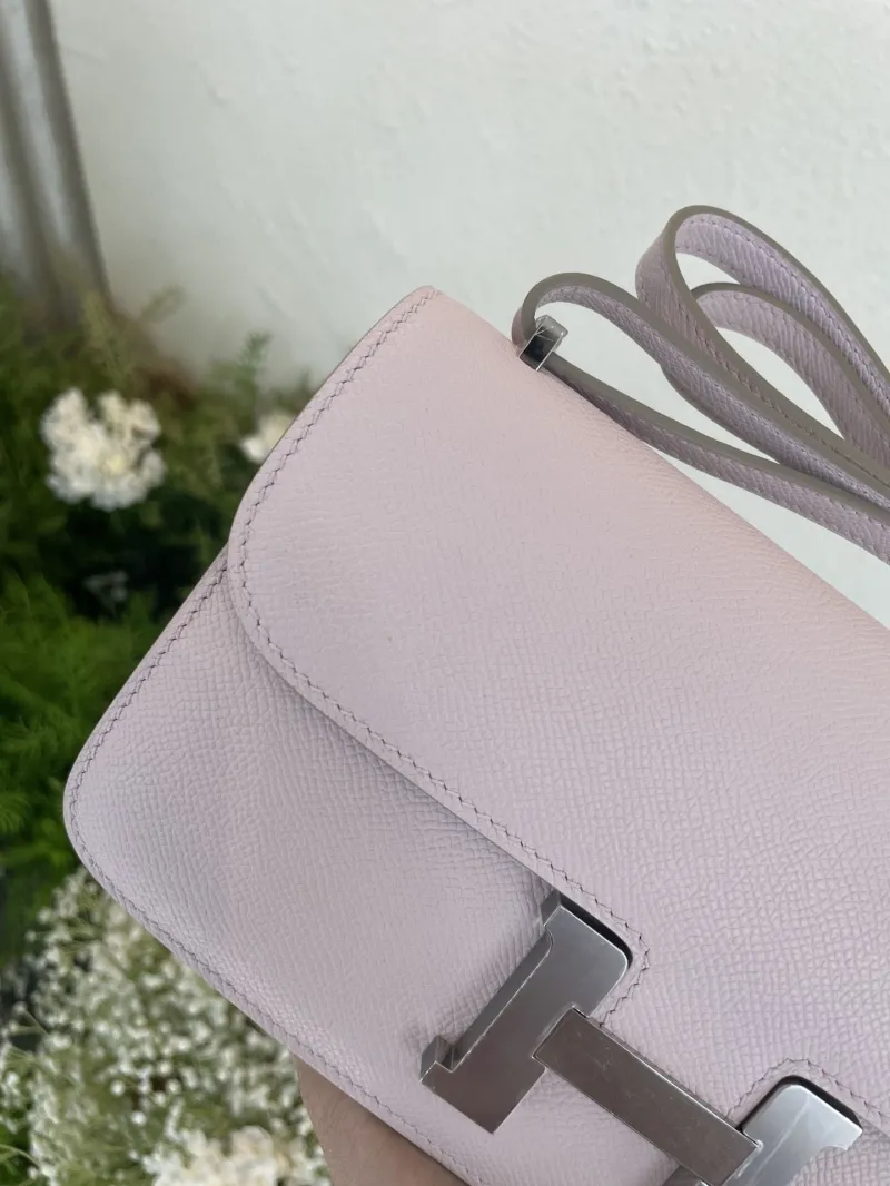 Alternative view of Hermes Constance Light Pink Crossbody Bag