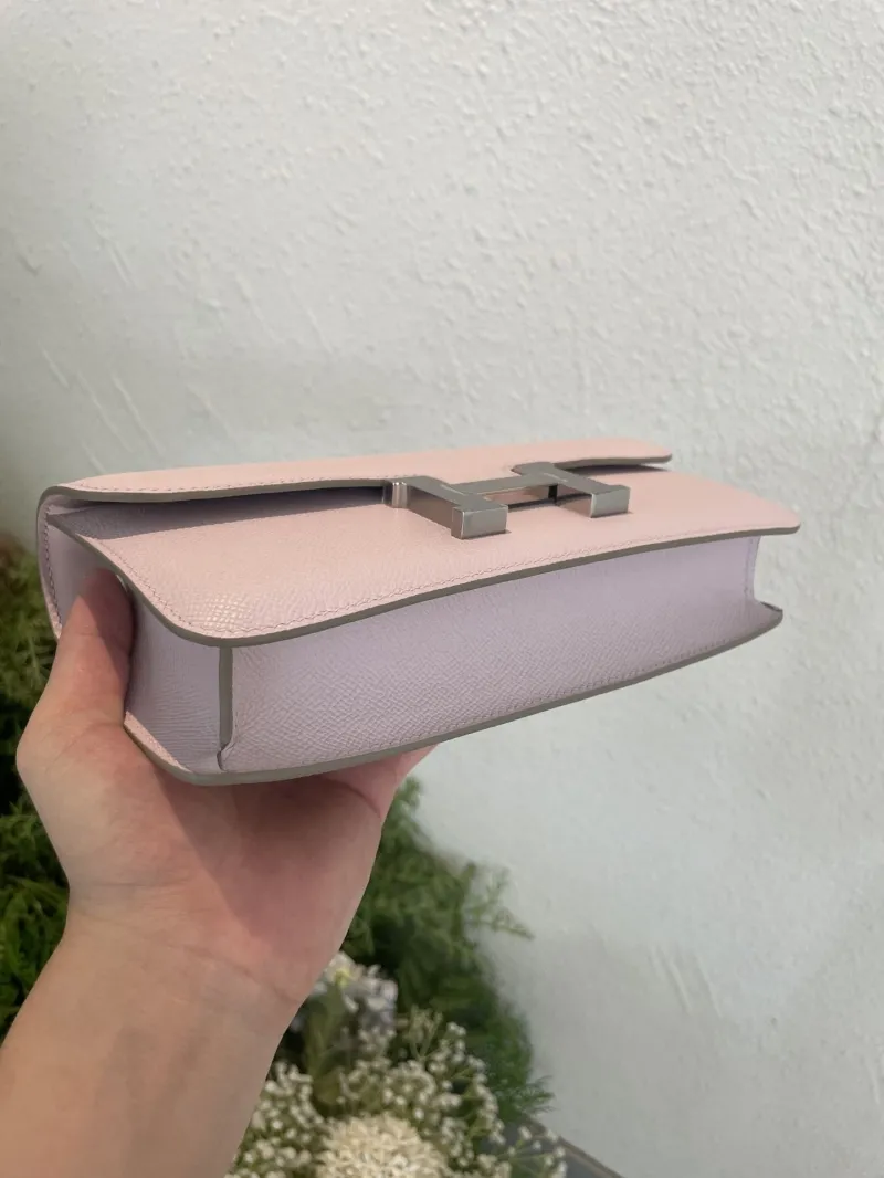Hermes Constance Light Pink Crossbody Bag - Image 4