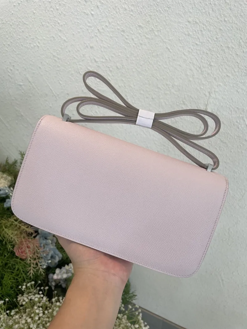 Hermes Constance Light Pink Crossbody Bag - Image 5