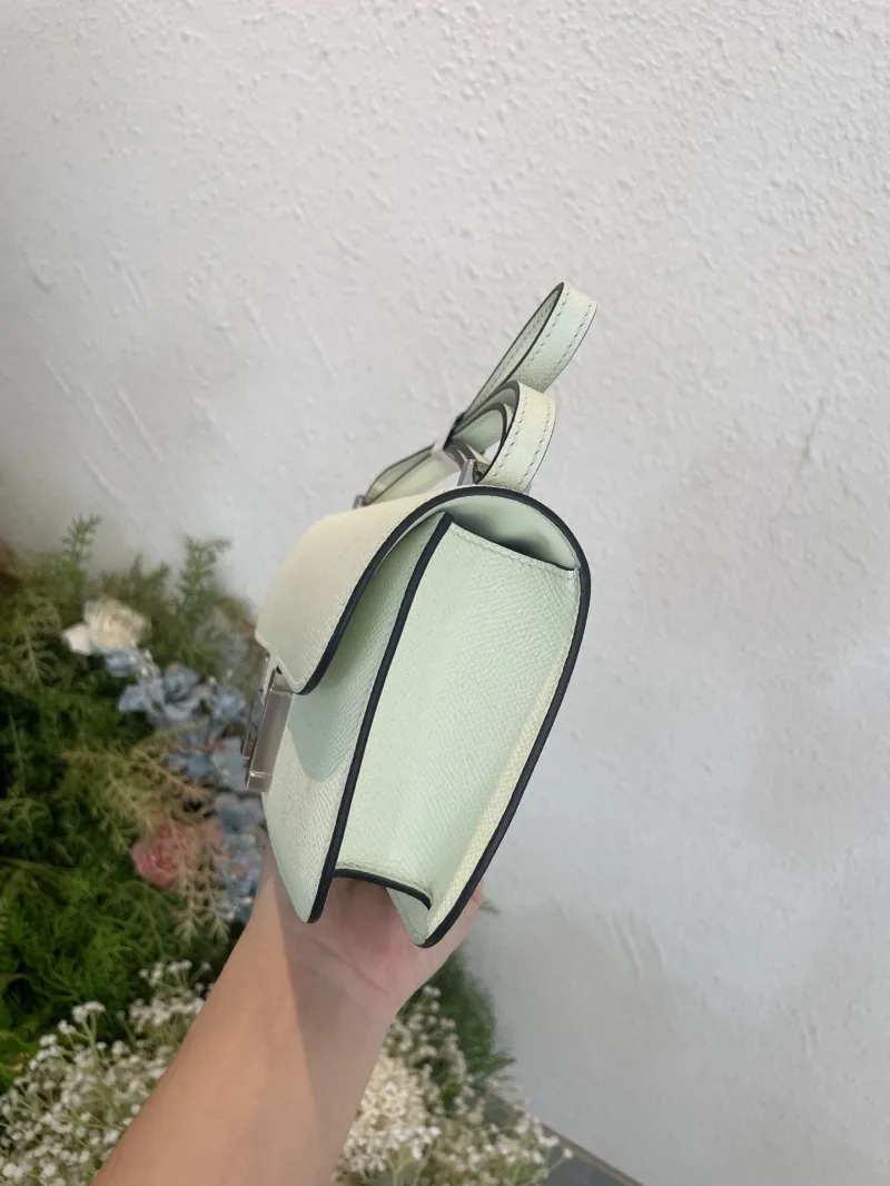 Hermes Constance Mint Green Crossbody Bag 141 - Image 3