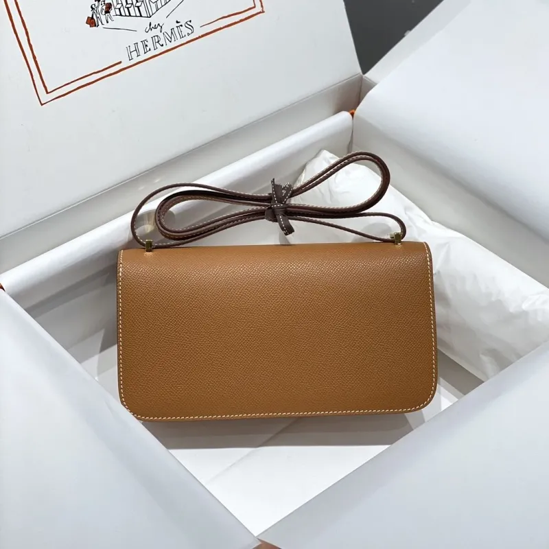 Hermes Constance Brown Leather Shoulder Bag - Image 3