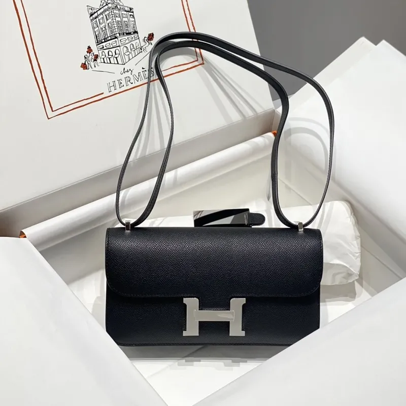 Hermes Black Constance Shoulder Bag - Image 3