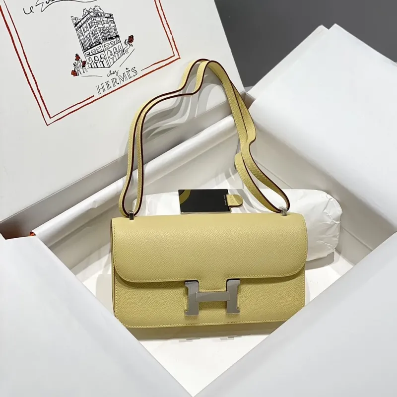 Hermes Constance Pale Yellow Shoulder Bag 175 - Image 3