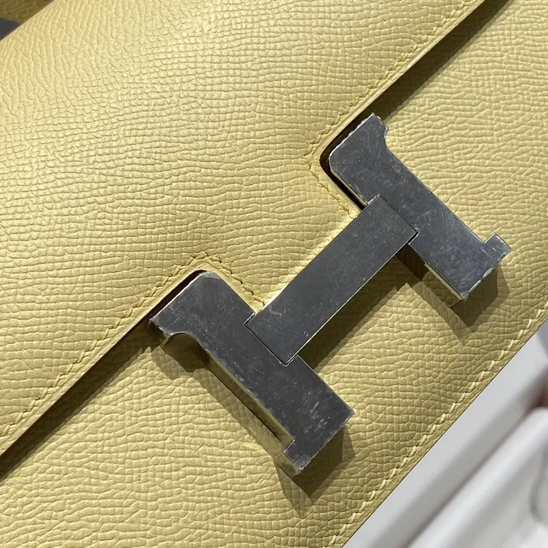 Hermes Constance Pale Yellow Shoulder Bag 175 - Image 4