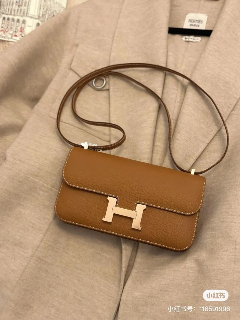 Hermes Constance Brown Shoulder Bag - Image 3