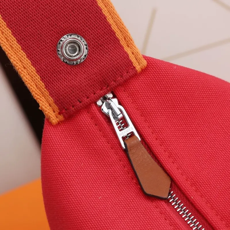 Hermes Red Cosmetic Bag with Silk Scarf - Image 9