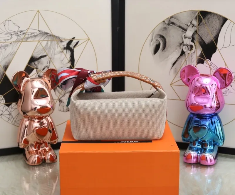 Hermes Cosmetic Bags-10 - Image 3