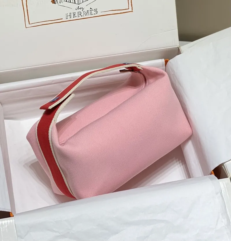 Alternative view of Hermes Pink Cosmetic Bag
