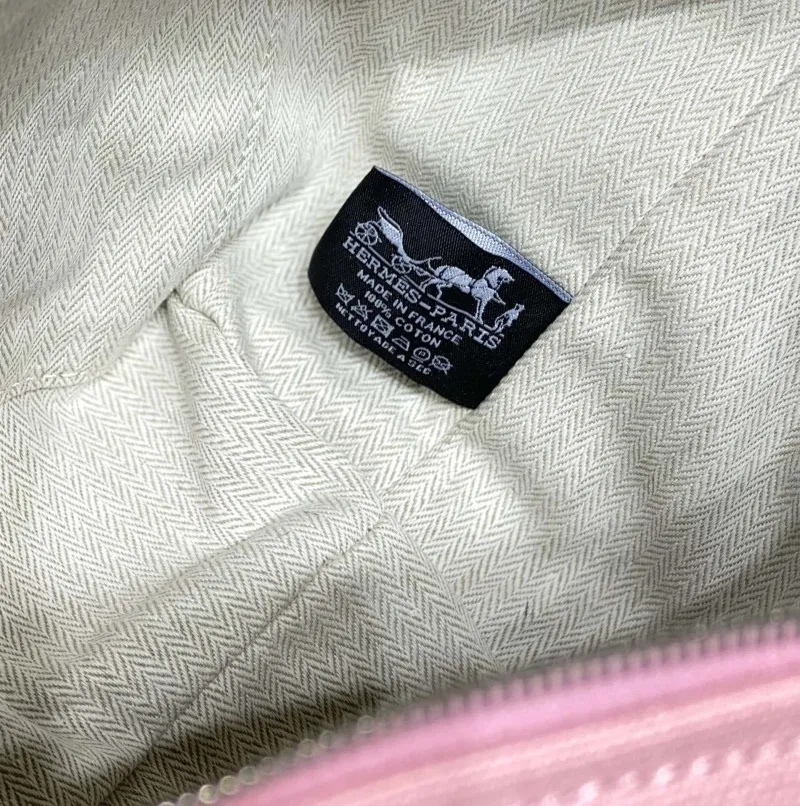 Hermes Pink Cosmetic Bag - Image 8