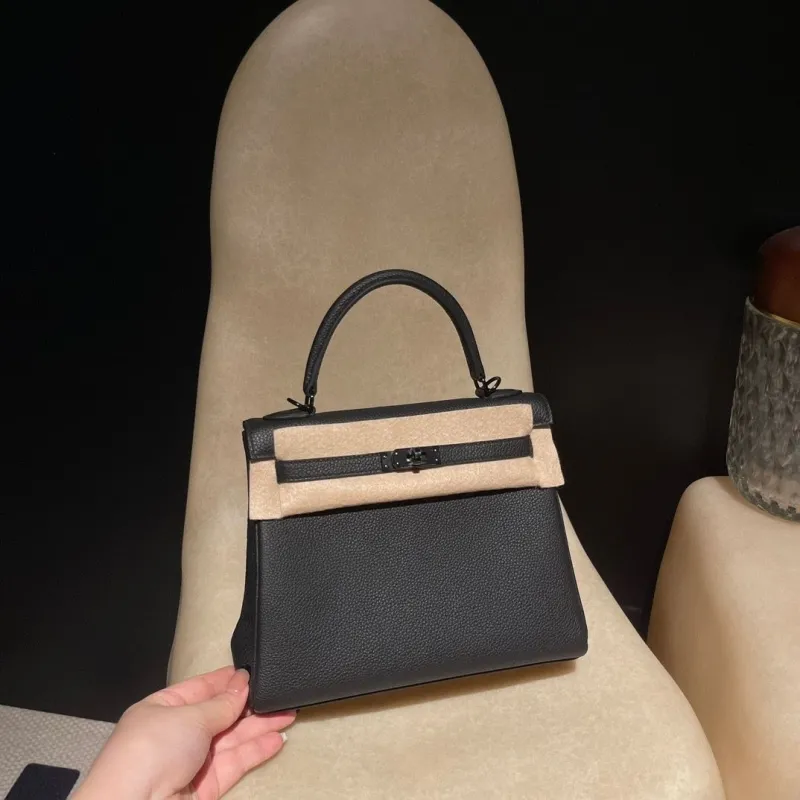 Alternative view of Hermes Black Leather Kelly Handbag 54