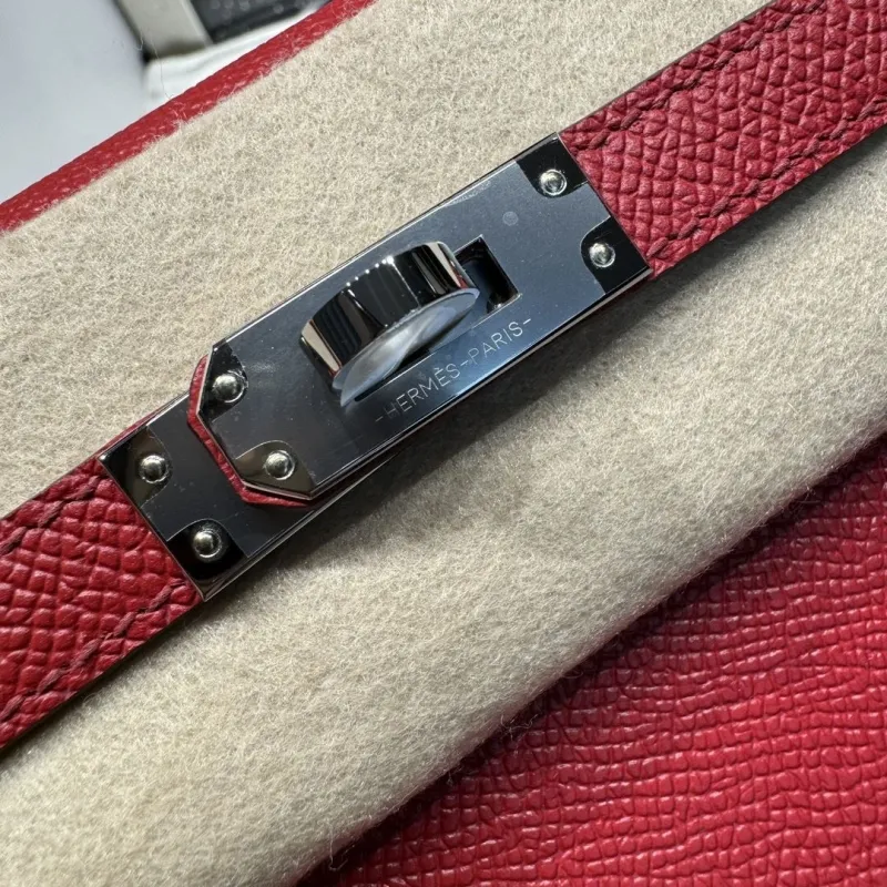 Hermes Red Kelly Handbag 59 - Image 6