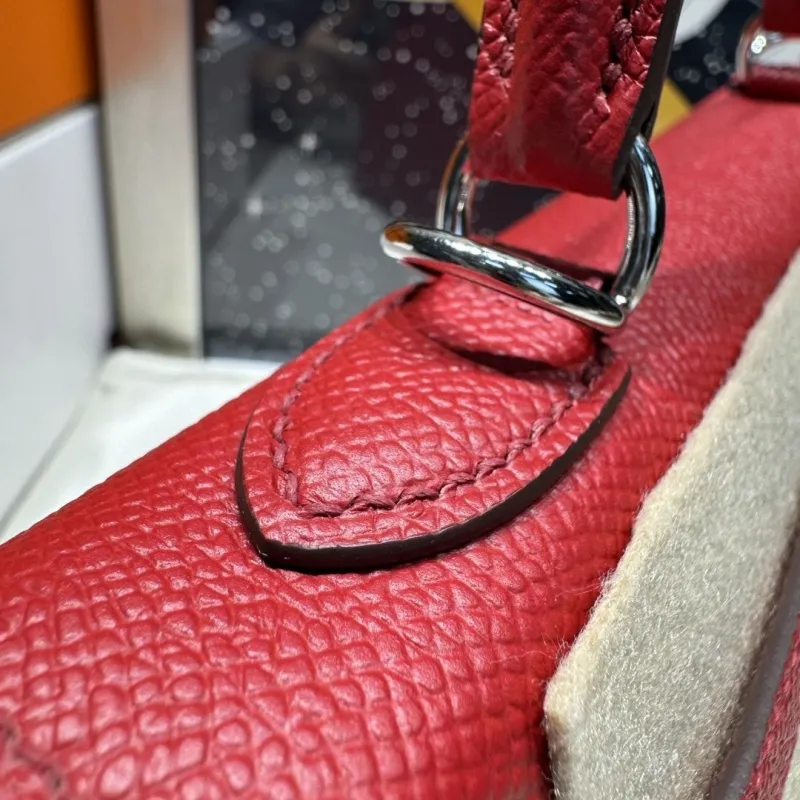 Hermes Red Kelly Handbag 59 - Image 8
