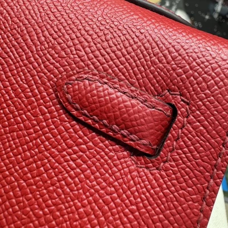 Hermes Red Kelly Handbag 59 - Image 9
