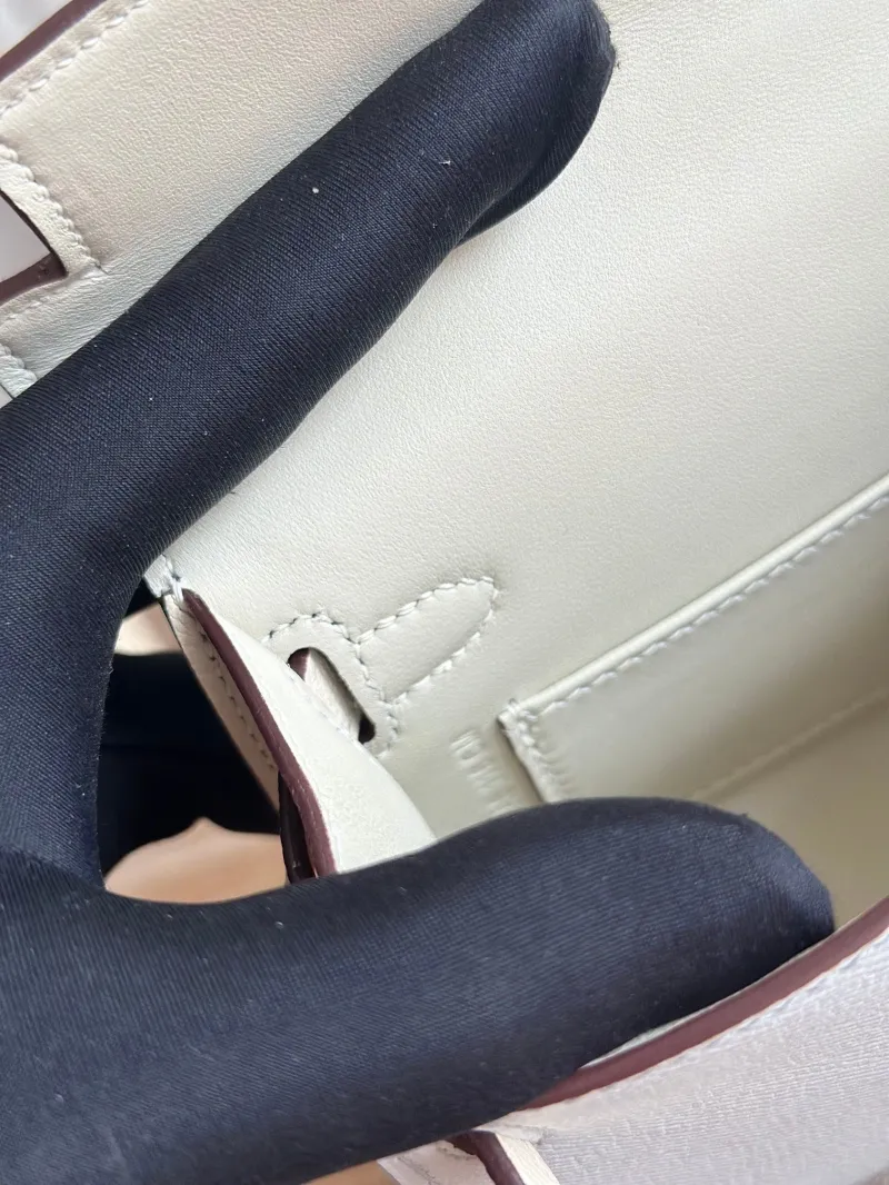 Hermes Pale Blue Mini Kelly Handbag 120 - Image 9