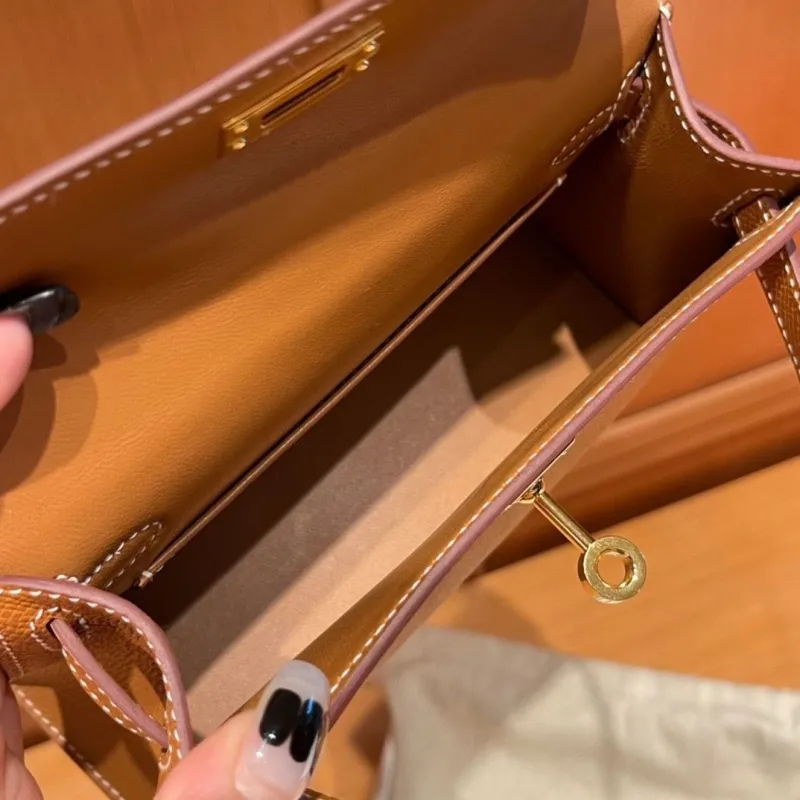 Hermes Tan Kelly Mini Bag 134 - Image 4