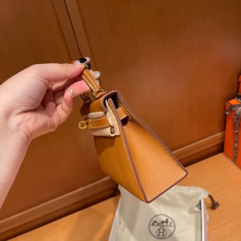Hermes Tan Kelly Mini Bag 134 - Image 5
