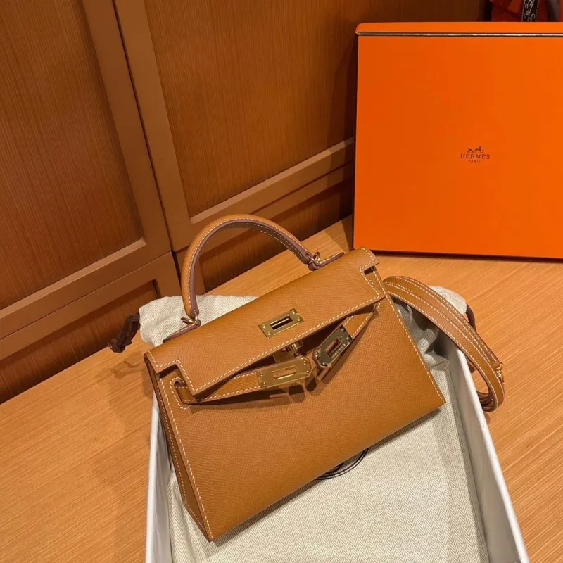 Hermes Tan Kelly Mini Bag 134 - Image 6