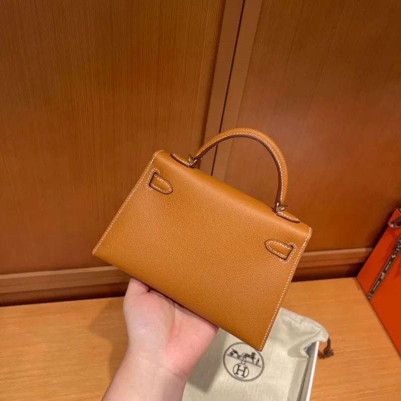 Hermes Tan Kelly Mini Bag 134 - Image 7
