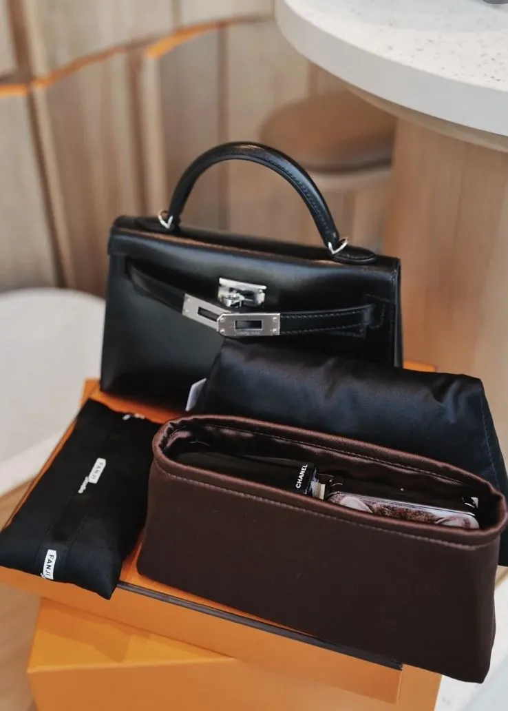 Hermes Black Mini Kelly Leather Handbag - Image 4