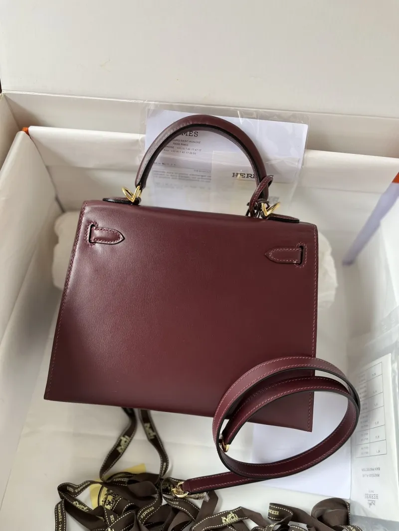 Alternative view of Hermes Burgundy Kelly Bag 139