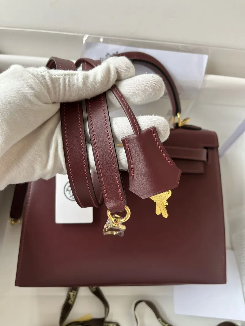 Hermes Burgundy Kelly Bag 139 - Image 3