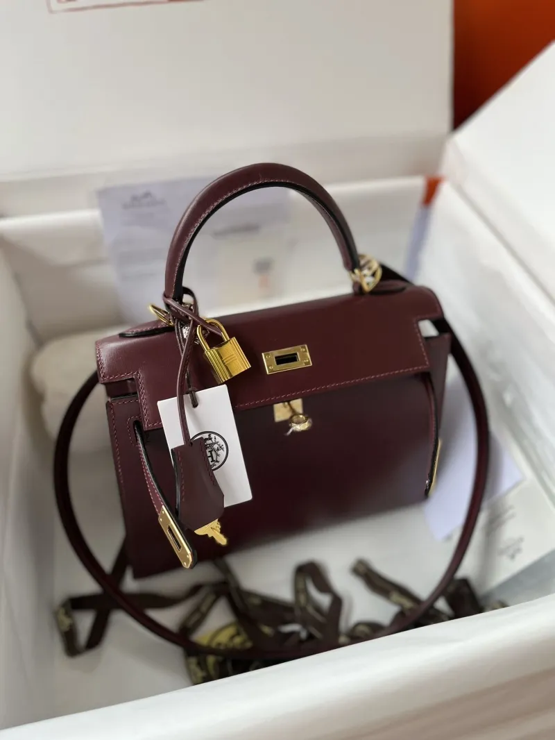 Hermes Burgundy Kelly Bag 139 - Image 5