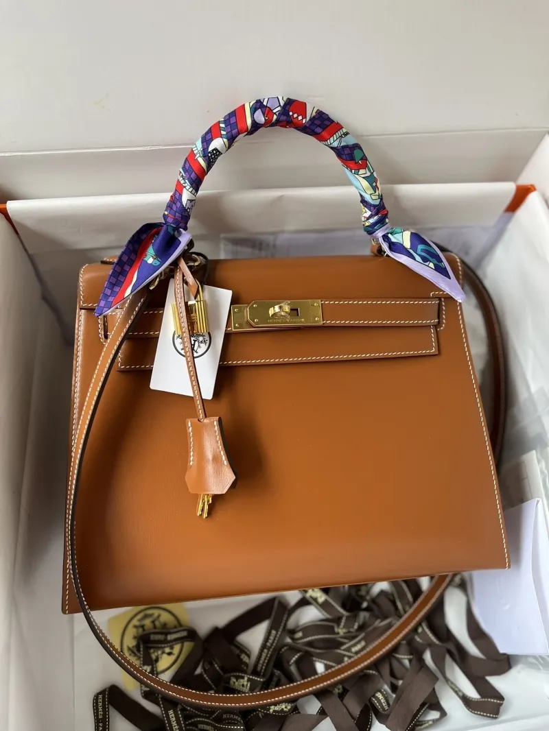 Hermes Brown Kelly Bag 141 - Image 3