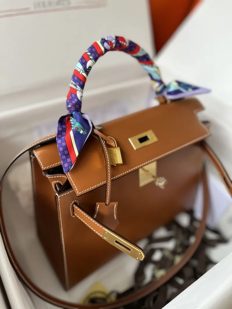 Hermes Brown Kelly Bag 141 - Image 5
