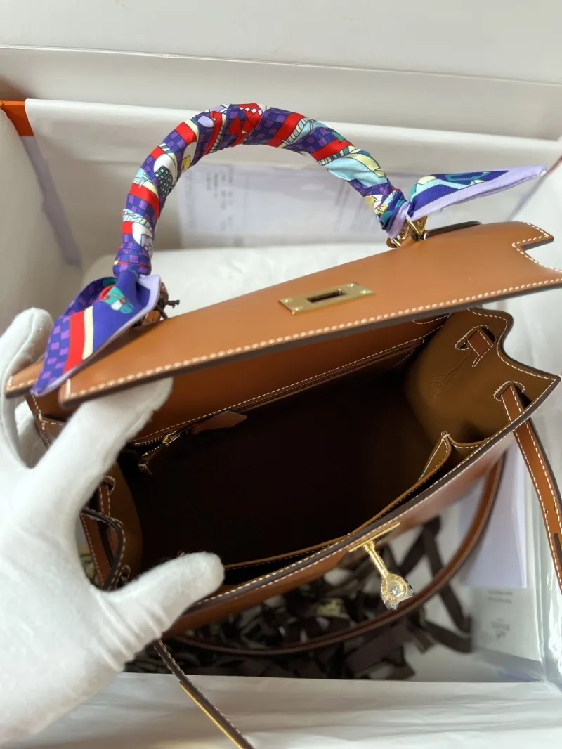Hermes Brown Kelly Bag 141 - Image 6