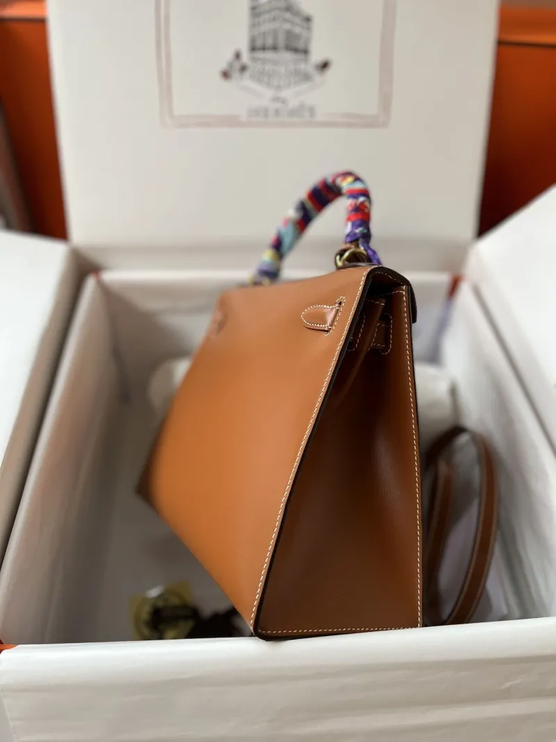 Hermes Brown Kelly Bag 141 - Image 8