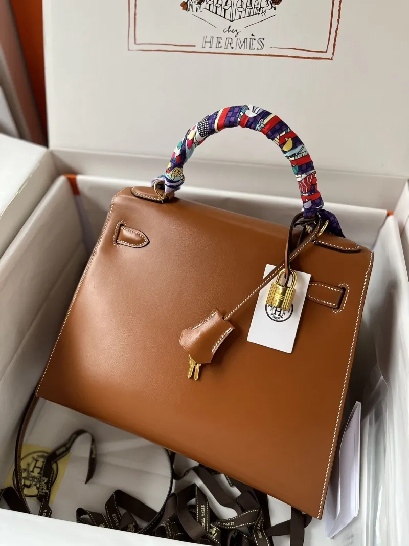 Hermes Brown Kelly Bag 141 - Image 9