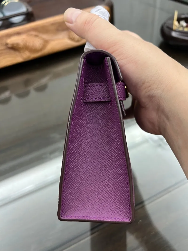 Hermes Purple Kelly Handbag 157 - Image 4