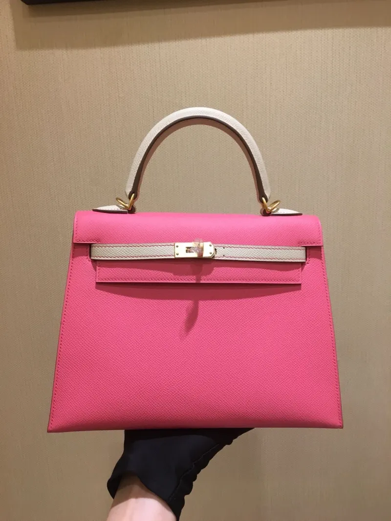 Hermes Kelly Luxury Leather Handbag - Image 4