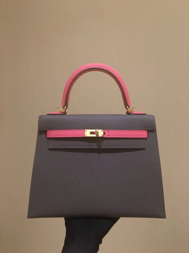 Hermes Kelly Luxury Leather Handbag - Image 6