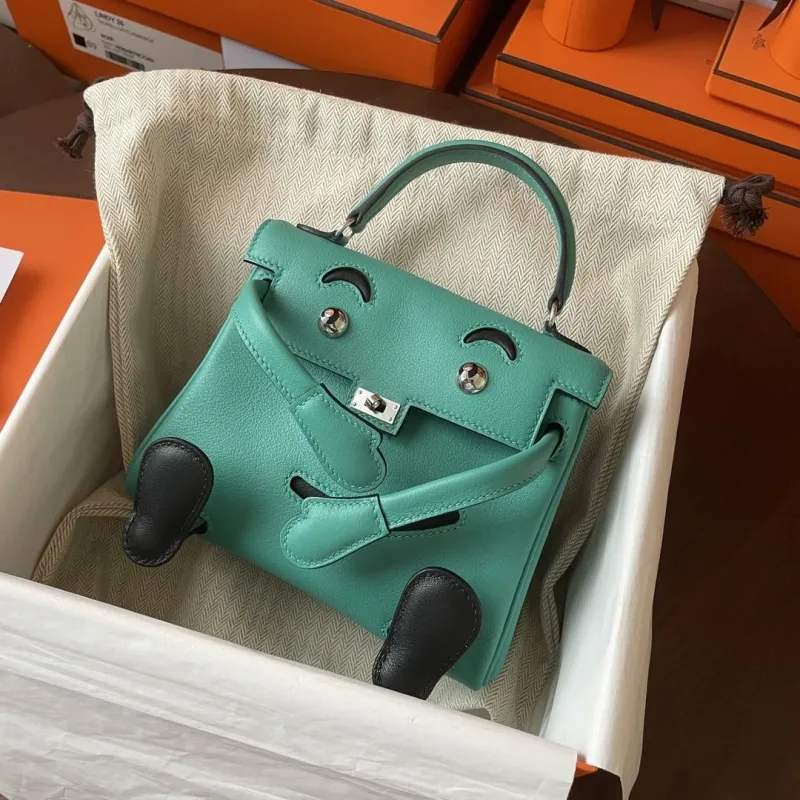 Alternative view of Hermes Turquoise Kelly Doll Bag 167