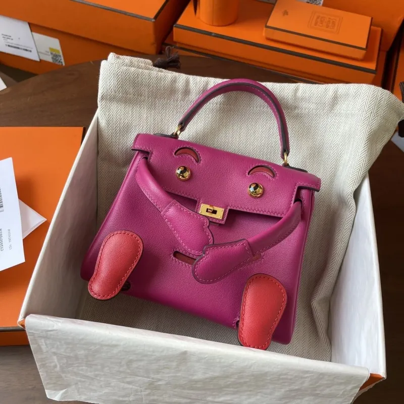 Alternative view of Hermes Fuchsia Pink Kelly Doll Bag 174