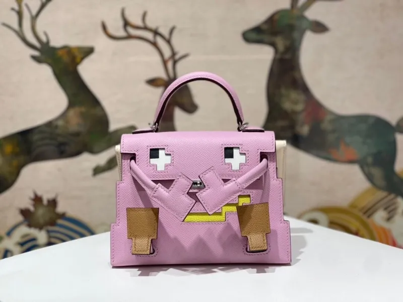 Hermes Pink Kelly Monster Handbag 176