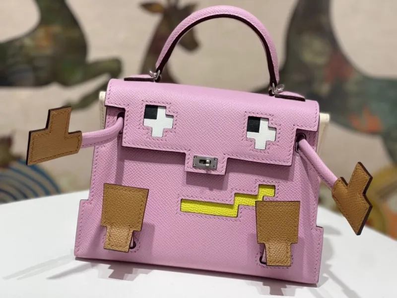 Hermes Pink Kelly Monster Handbag 176 - Image 5