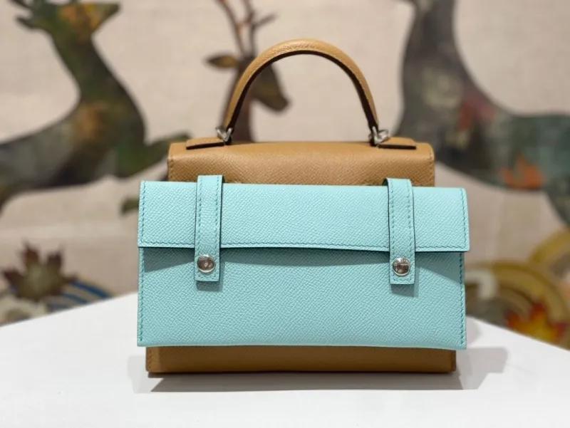 Hermes Kelly Doll Handbag Tan 177 - Image 3