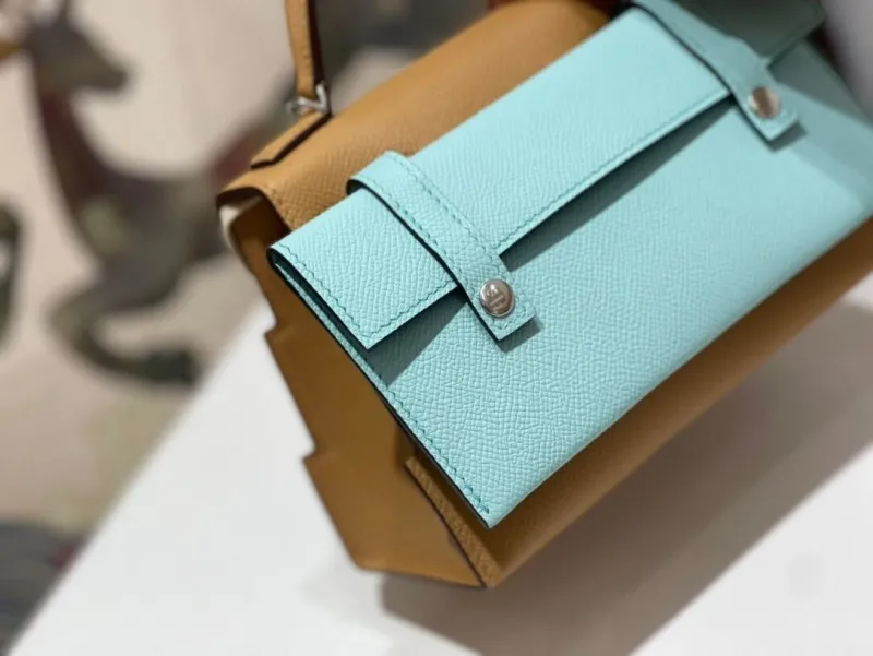 Hermes Kelly Doll Handbag Tan 177 - Image 4