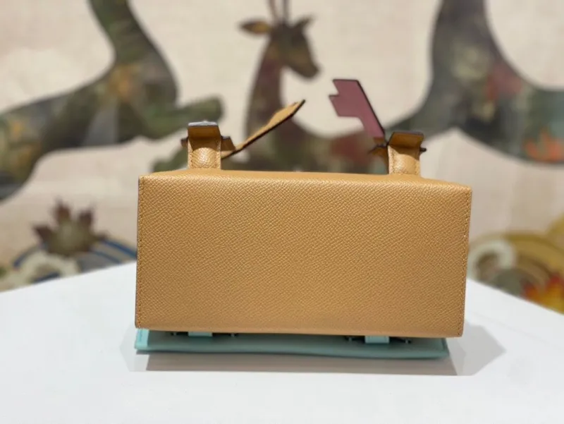 Hermes Kelly Doll Handbag Tan 177 - Image 6