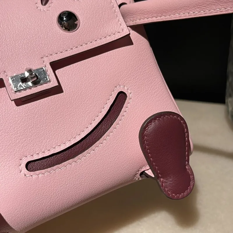 Hermes Pink Kelly Doll Handbag 180 - Image 3