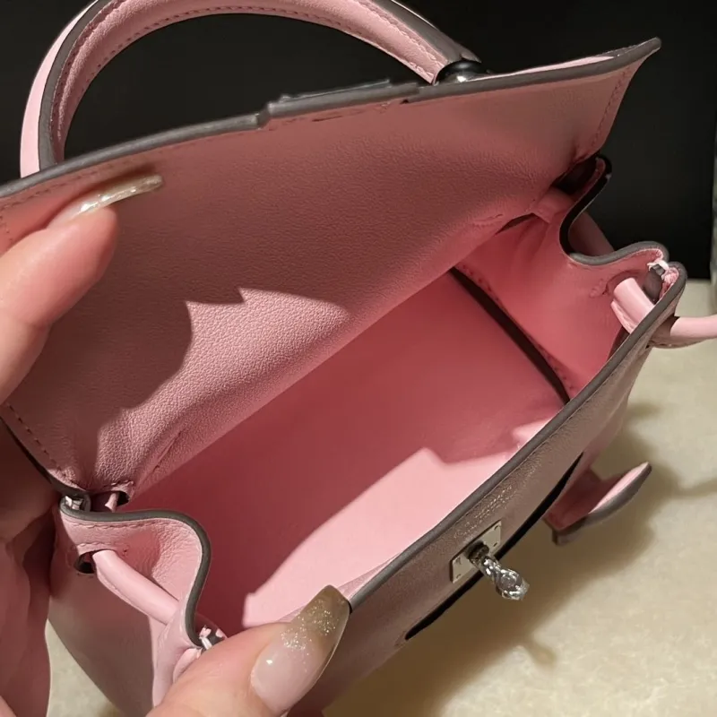 Hermes Pink Kelly Doll Handbag 180 - Image 5