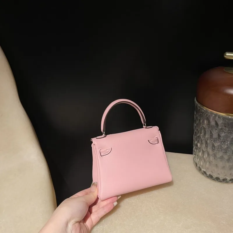 Hermes Pink Kelly Doll Handbag 180 - Image 7
