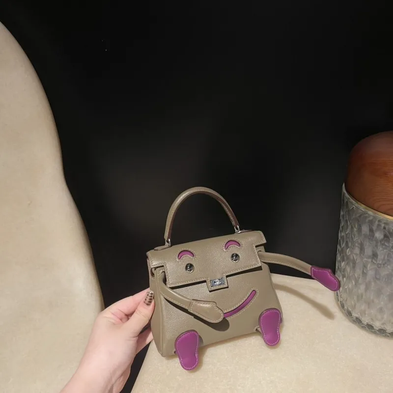 Alternative view of Hermes Kelly Doll Handbag Taupe Purple SKU 181